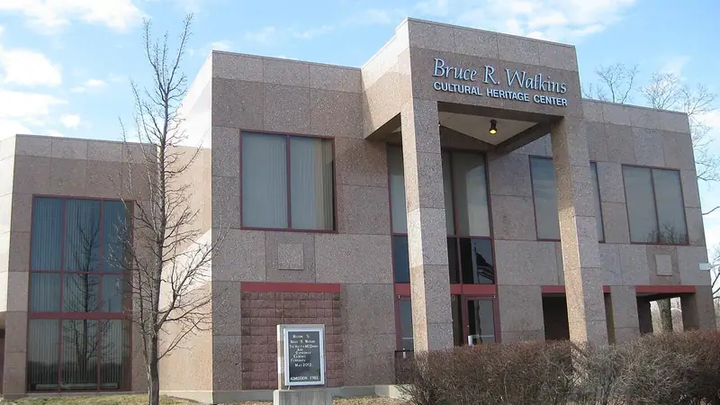 The front of the Bruce R. Watkins Cultural Heritage Center