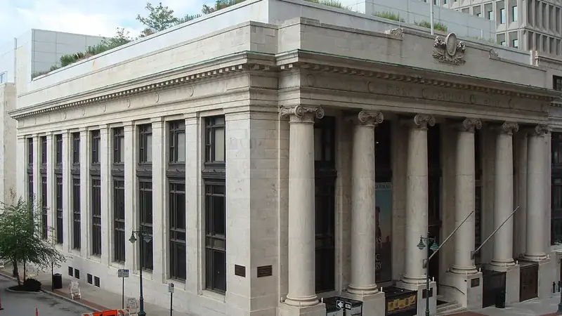 The Kansas City Public Library's Central Library building downtown
