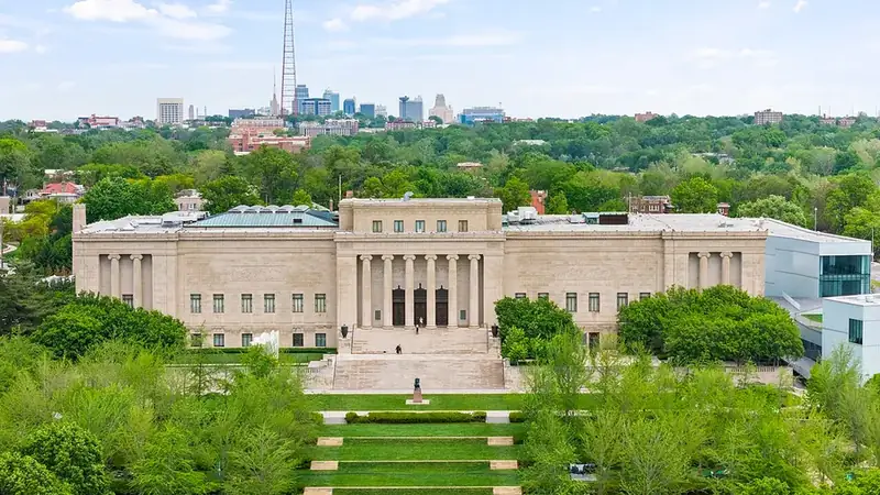 The Nelson-Atkins Museum of Art seen across its south lawn